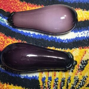 MCM Purple Glass Eggplant Decor
